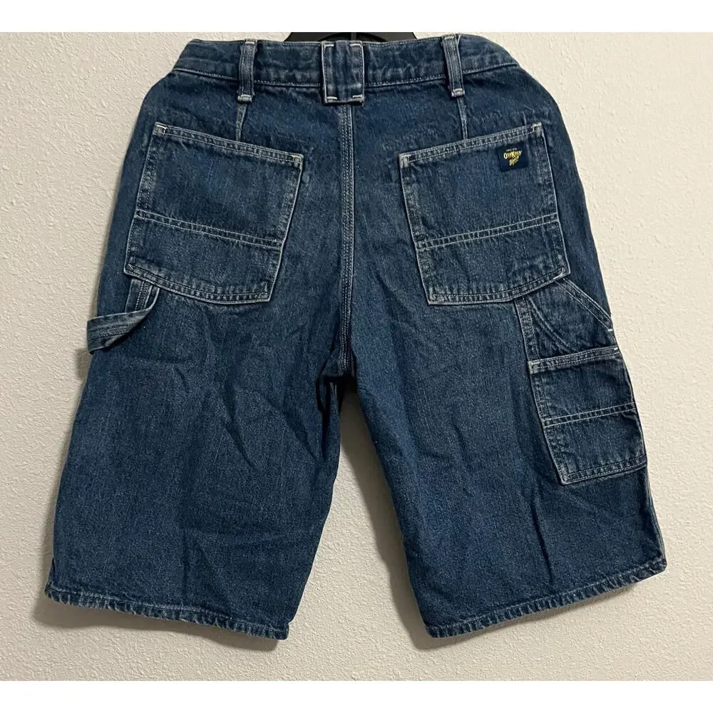 OshKosh B'gosh Boys Cargo Denim Shorts Blue 14 30W 12